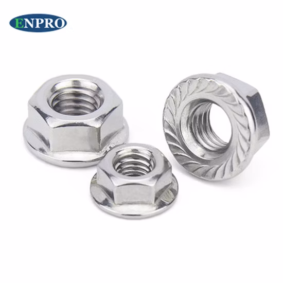 Factory Direct Selling M8 M10 Titanium Flange Hexagon Nuts for Bicycle