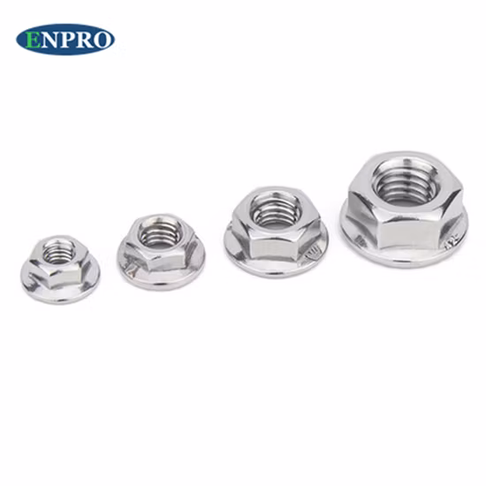 Factory Direct Selling M8 M10 Titanium Flange Hexagon Nuts for Bicycle