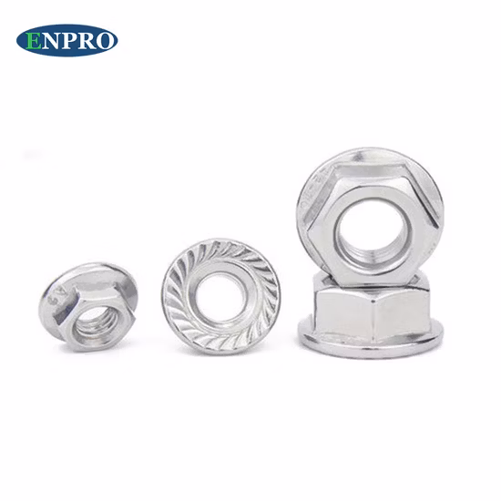 Factory Direct Selling M8 M10 Titanium Flange Hexagon Nuts for Bicycle